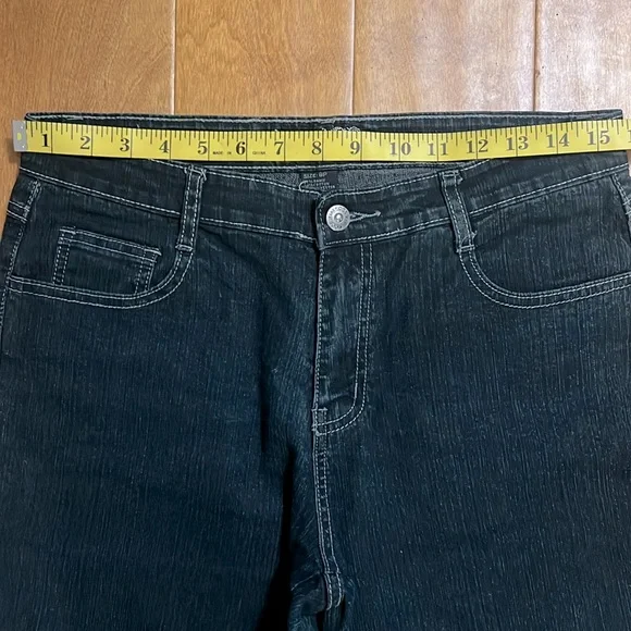 COS Black High Waisted Straight Ankle Length Jeans Size 8P 90’s Wide Leg - Picture 4 of 13